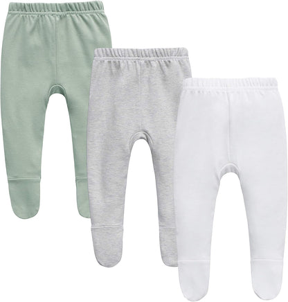 O2Baby Organic Cotton Unisex Baby Jogger Pants & Leggings Set