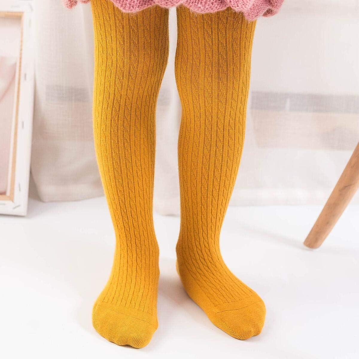 Baby Girls Tights Cable Knit Leggings Stockings 3 Pack Pantyhose Infants Toddlers 2-10T…